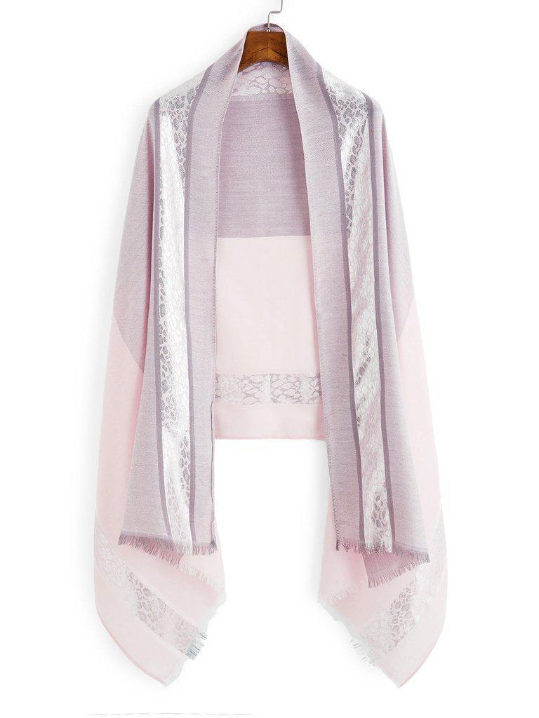 Frayed Trim Light Weight Scarf-accessories-Des Mess
