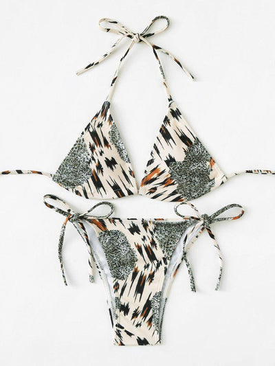 Self Tie Bikini Set--Des Mess