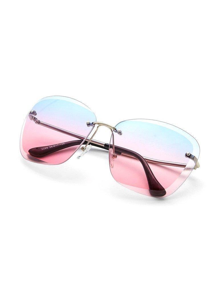 Rimless Tinted Lens Sunglasses-accessories-Des Mess