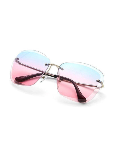 Rimless Tinted Lens Sunglasses-accessories-Des Mess