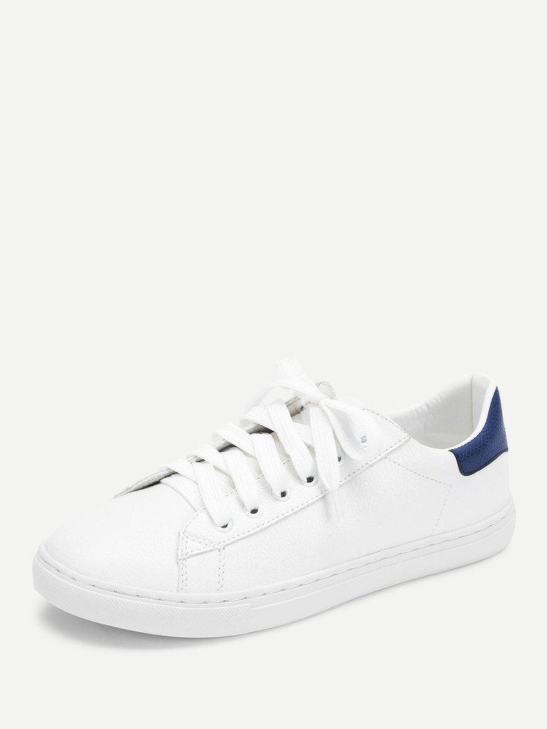 Lace Up Round Toe Sneakers-shoes-Des Mess