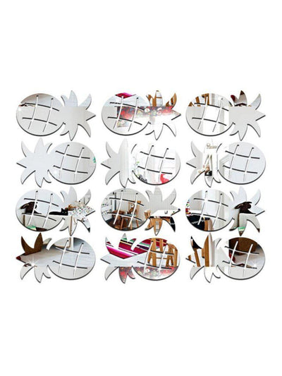 Pineapple Mirror Wall Sticker Set 24pcs-others-Des Mess