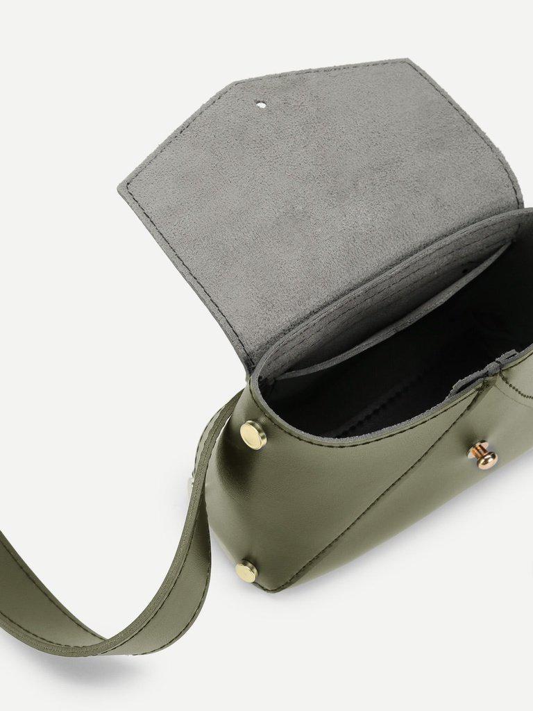 Flap Bum Bag With Adjustable Strap-accessories-Des Mess