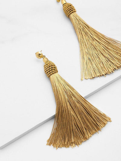 Tassel Statement Drop Earrings-jewelry-Des Mess