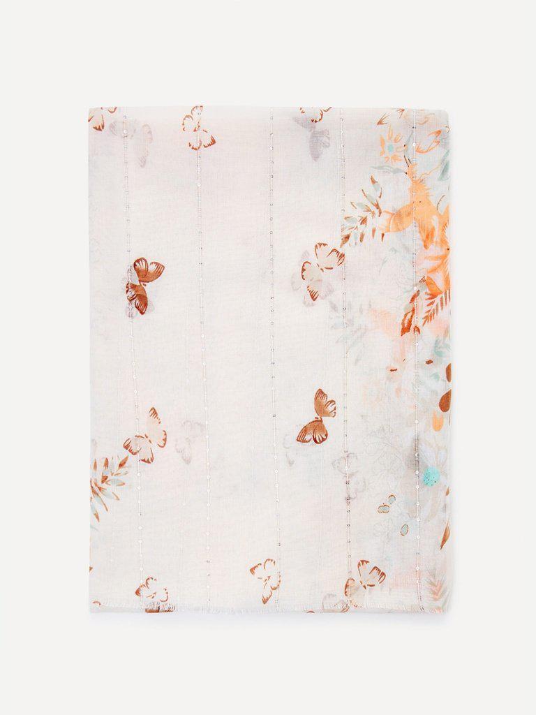 Butterfly Print Light Scarf-accessories-Des Mess