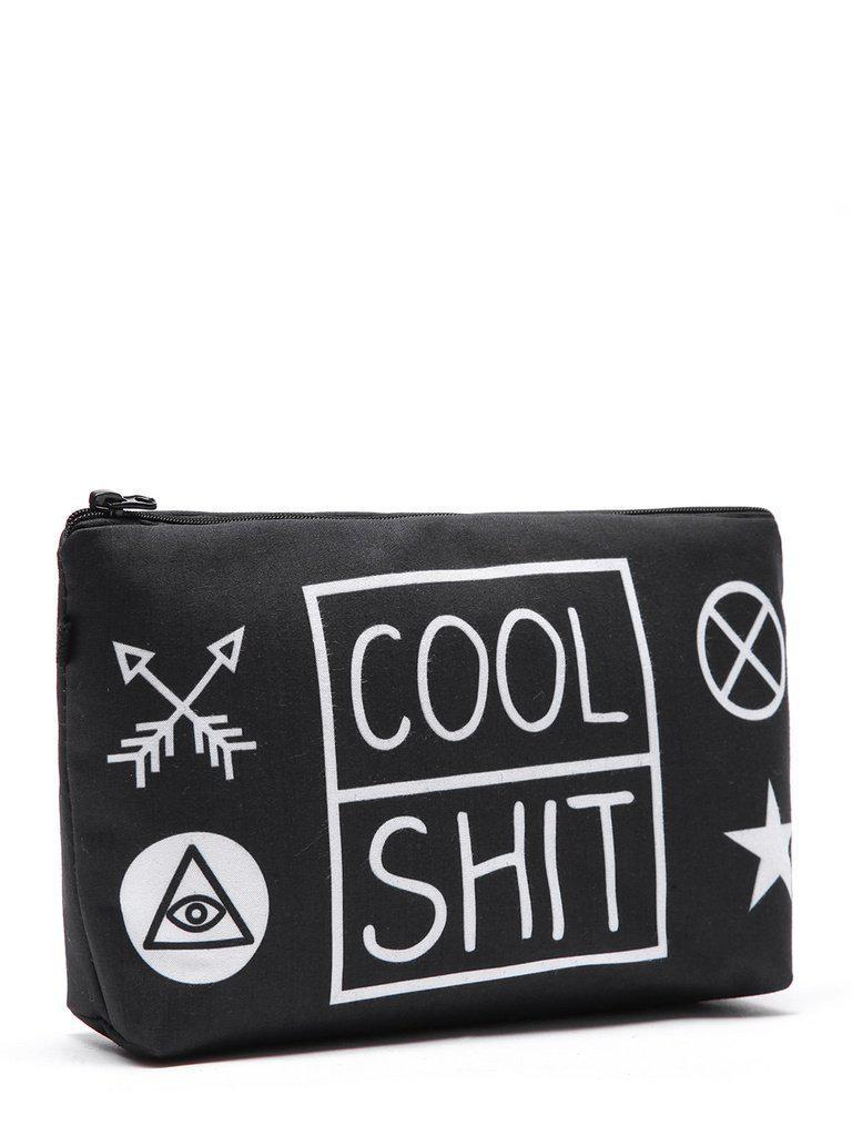 Graphic Print Makeup Bag-makeup-Des Mess