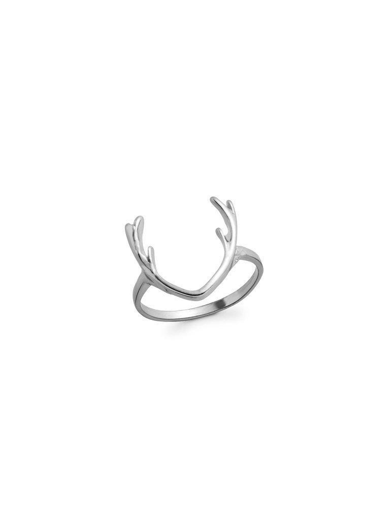 Silver Plated Antler Design Ring-jewelry-Des Mess