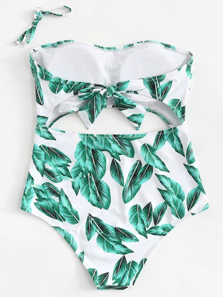 Detachable Straps Cut Out Swimsuit-swimwear-Des Mess