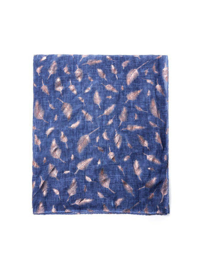 Feather Print Scarf-accessories-Des Mess