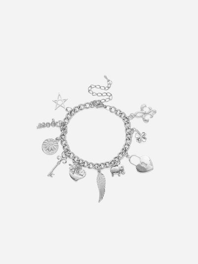 Multi Charm Chain Bracelet--Des Mess