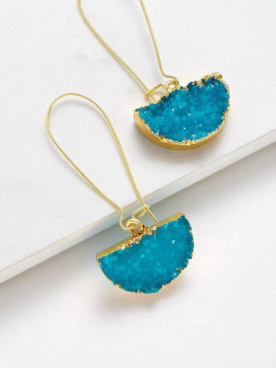 Half Circle Design Drop Earrings-jewelry-Des Mess