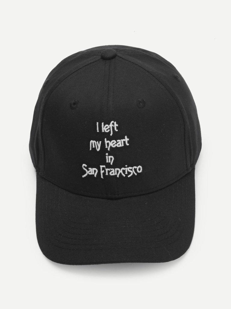 Embroidered Letter Baseball Cap-accessories-Des Mess