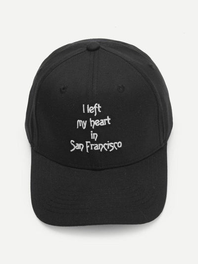 Embroidered Letter Baseball Cap-accessories-Des Mess