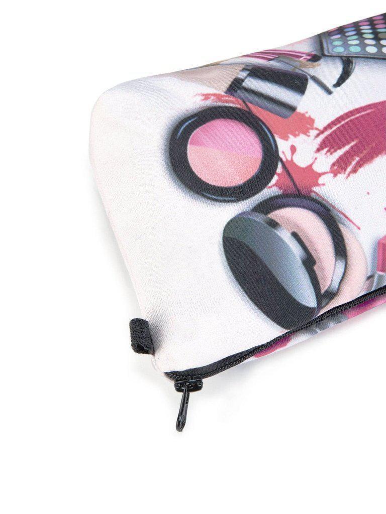 Cosmetics Print Zipper Pouch-makeup-Des Mess