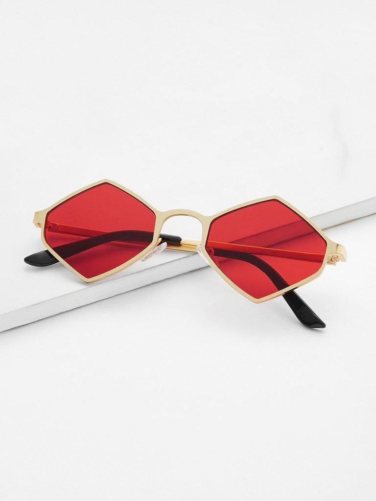 Metal Frame Tinted Lens Sunglasses-accessories-Des Mess