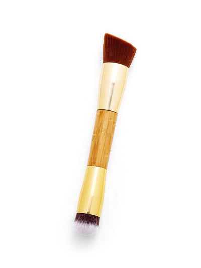 Wood Handle Double Head Makeup Brush--Des Mess