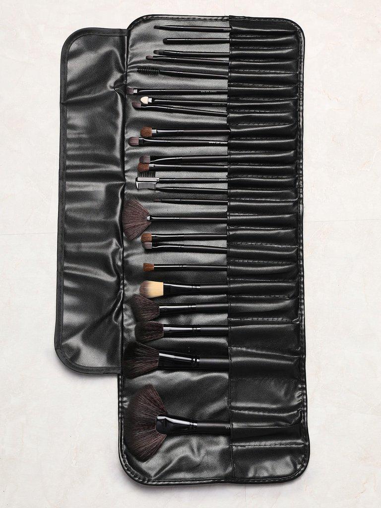 Black Professional 24PCS Makeup Brush Set With Bag-makeup-Des Mess