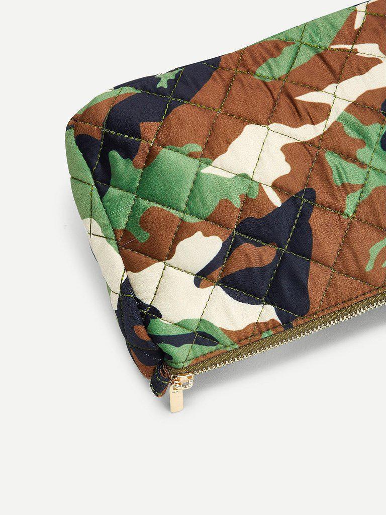 Camouflage Printed Makeup Bag-makeup-Des Mess