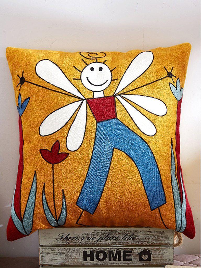 Abstract Painting Embroidery Pillowcase Cover 1Pc-others-Des Mess