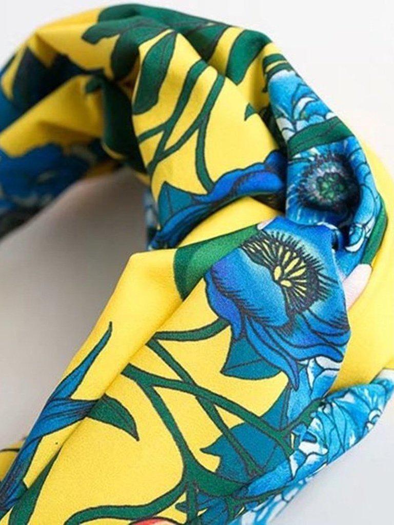 Jungle Print Twist Headband-hair-Des Mess