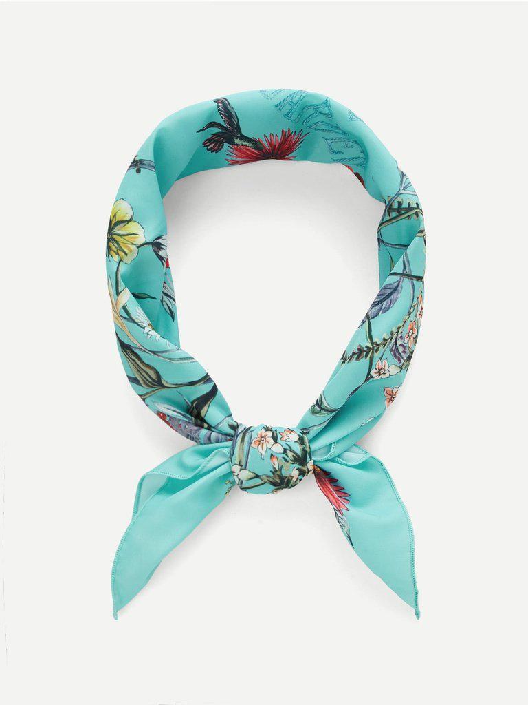 Calico Print Bandana Scarf-accessories-Des Mess