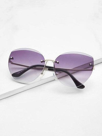 Rimless Tinted Lens Sunglasses-accessories-Des Mess