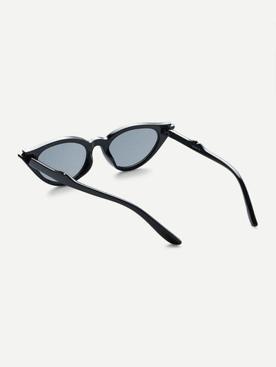 Cat Eye Flat Lens Sunglasses-accessories-Des Mess