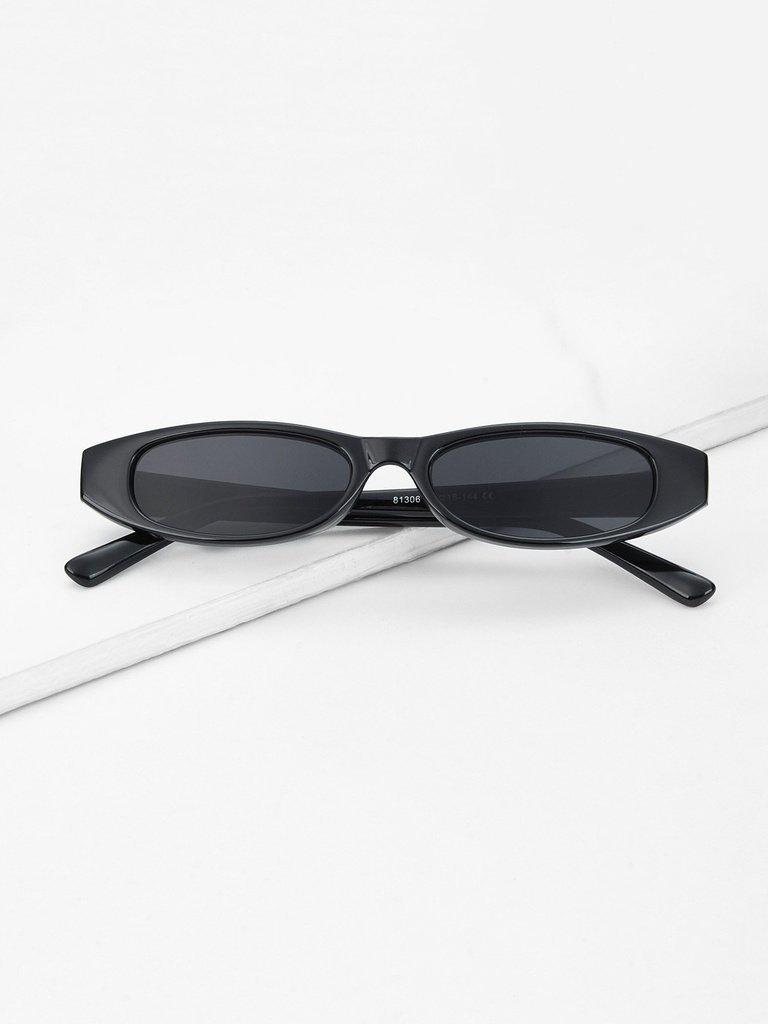 Plain Frame Mirror Lens Sunglasses-accessories-Des Mess