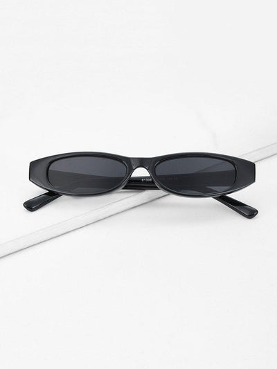 Plain Frame Mirror Lens Sunglasses-accessories-Des Mess