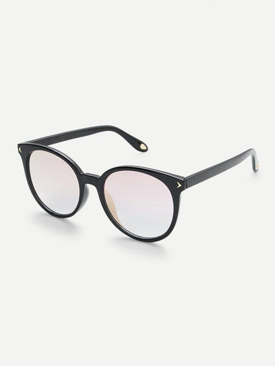 Mirror Lens Cat Eye Sunglasses-accessories-Des Mess