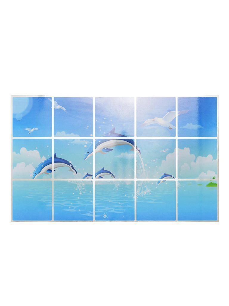 Dolphin Graphic Oil Proof Sticker-others-Des Mess