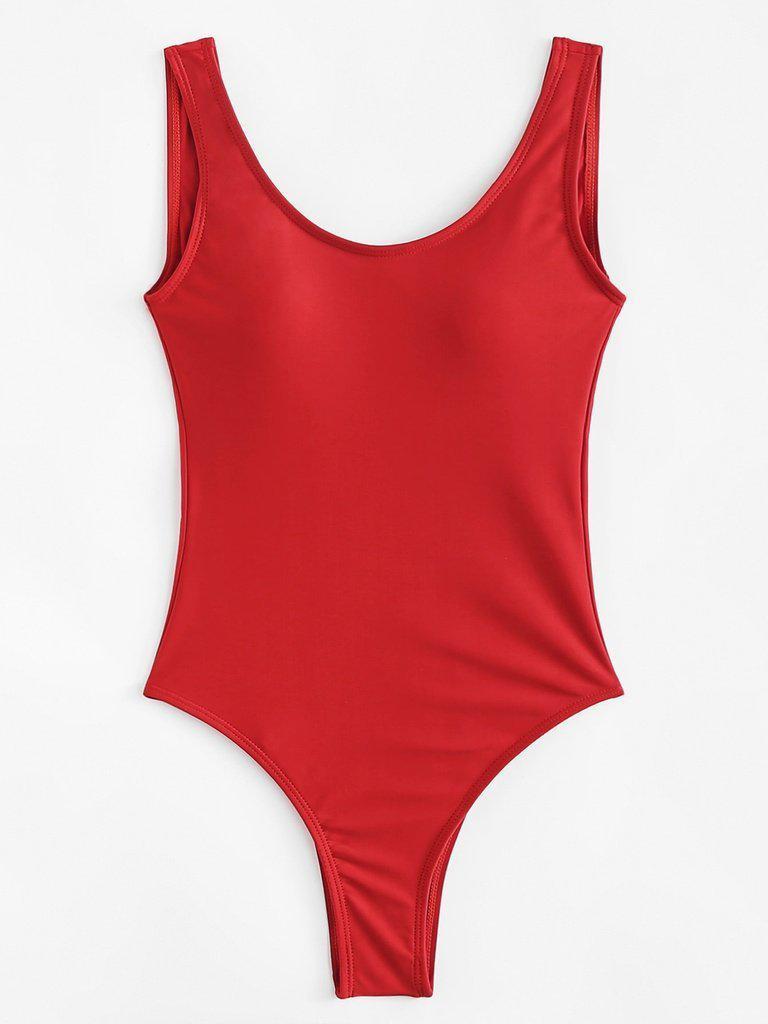 Square Neck One-Piece Swimwear-swimwear-Des Mess