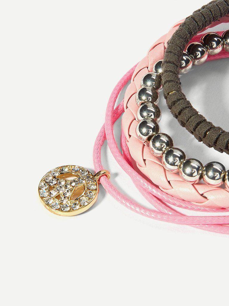 Color Block Design Layered Bracelet--Des Mess