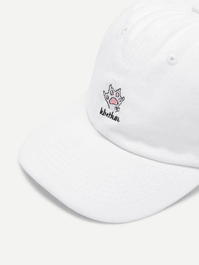 Embroidered Detail Baseball Cap-accessories-Des Mess
