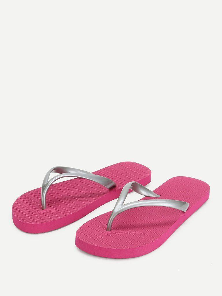 Letter Toe Post Sandals-shoes-Des Mess