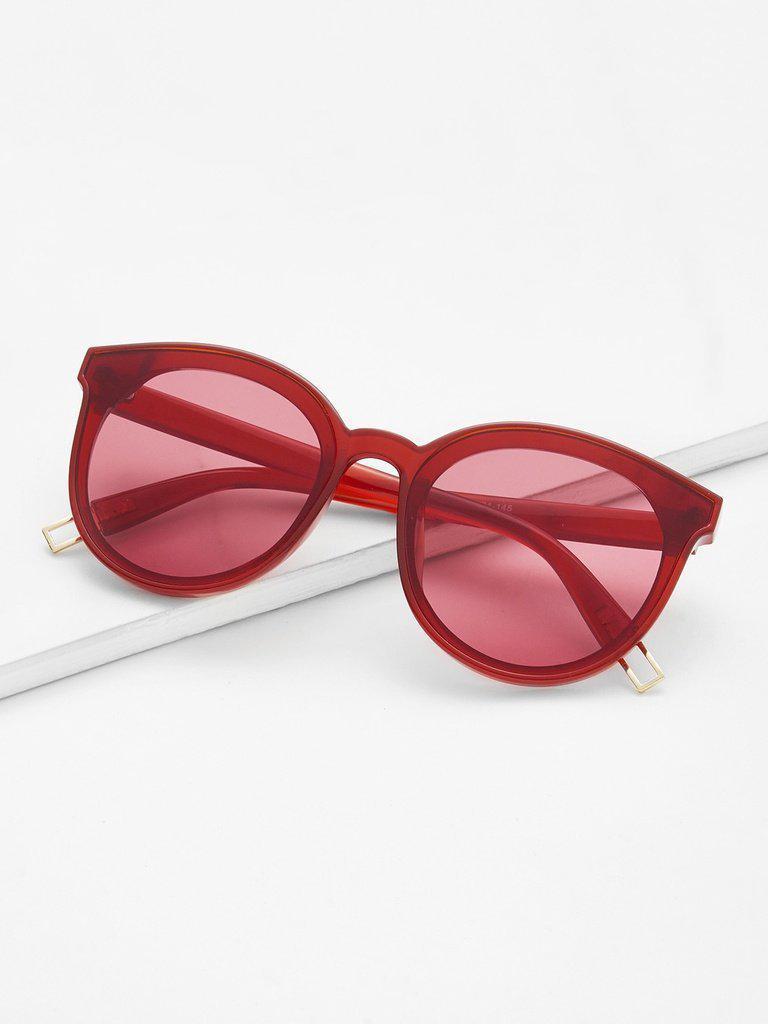 Cat Eye Mirror Lens Sunglasses-accessories-Des Mess