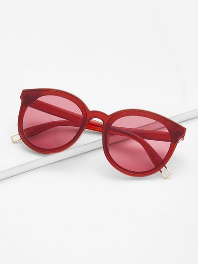 Cat Eye Mirror Lens Sunglasses-accessories-Des Mess