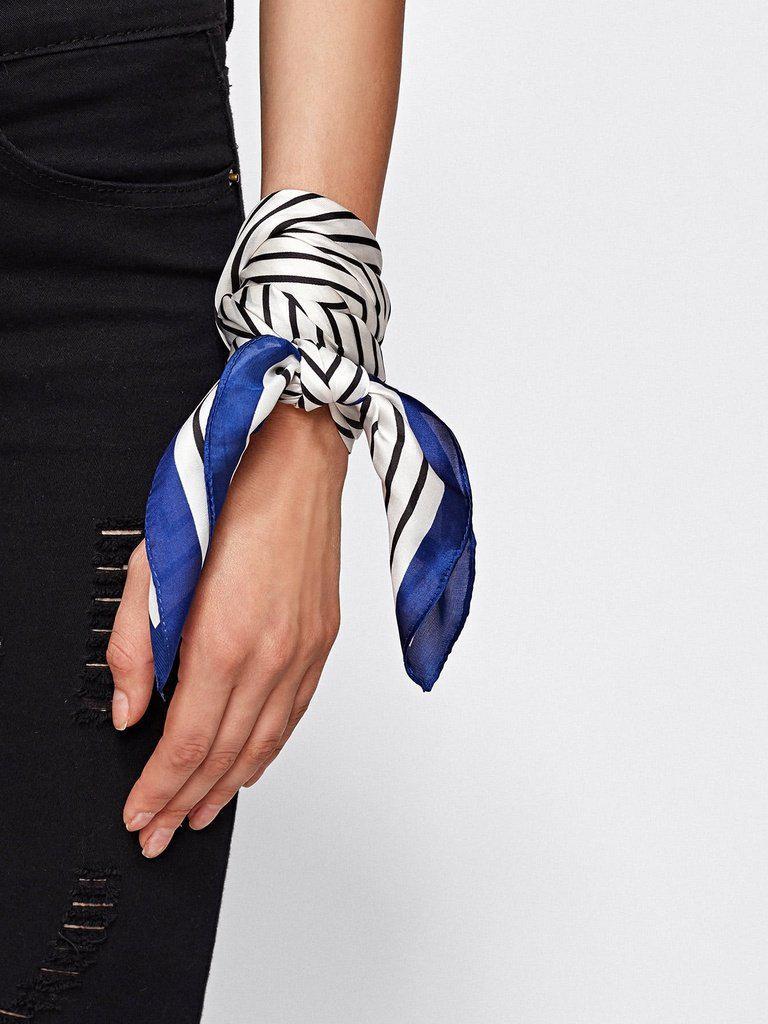 Striped Print Bandana-accessories-Des Mess