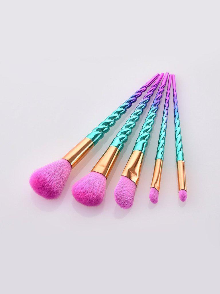 Screw Handle Design Makeup Brush Set 5Pcs-makeup-Des Mess