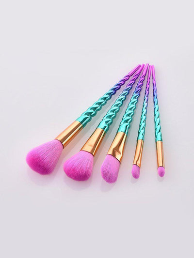 Screw Handle Design Makeup Brush Set 5Pcs-makeup-Des Mess