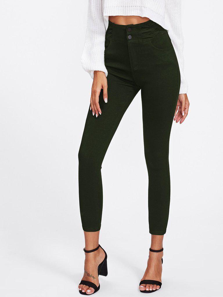 Skinny Ankle Pants-bottom-Des Mess