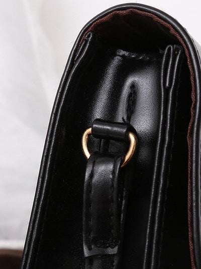 PU Flap Shoulder Bag-accessories-Des Mess