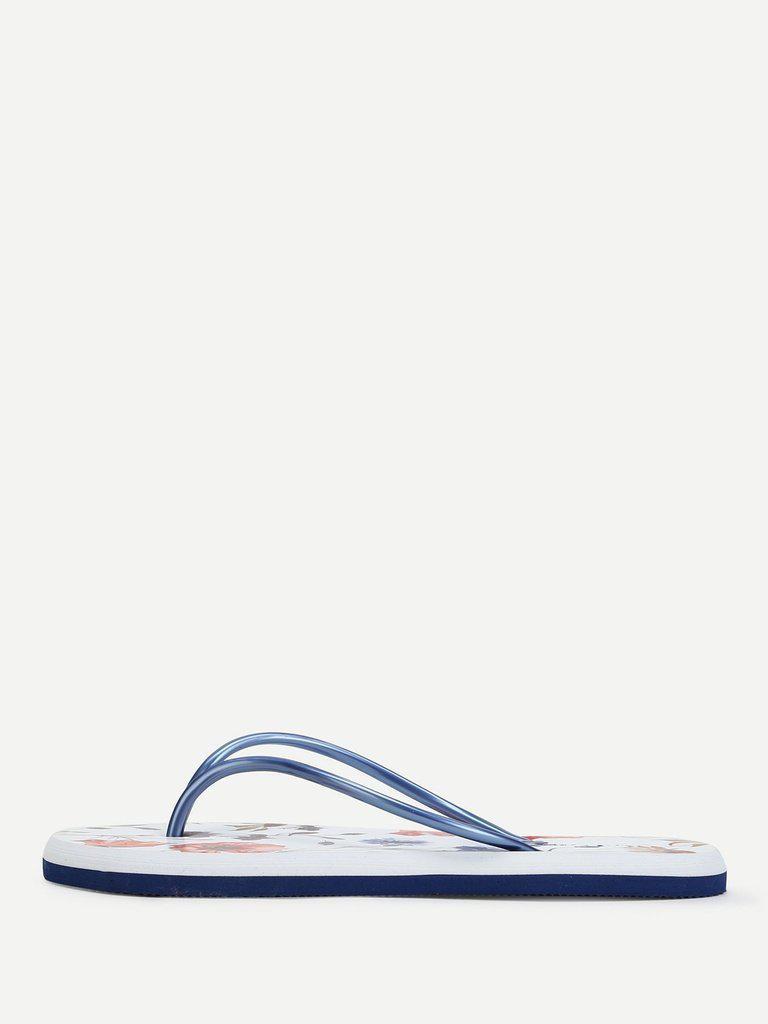 Floral Toe Post Sandals-shoes-Des Mess