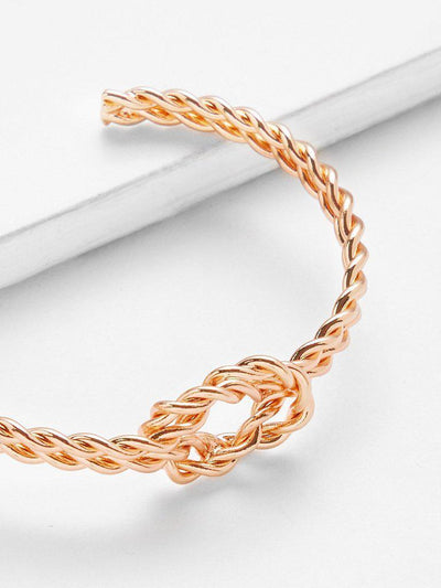 Double Layered Twist Cuff Bangle--Des Mess