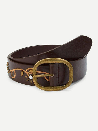 Embroidered & Rhinestone Belt-accessories-Des Mess