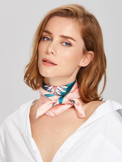 Calico Print Satin Bandana-accessories-Des Mess