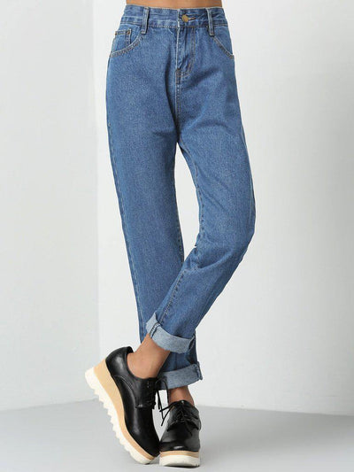Rolled Up Mom Jeans-bottom-Des Mess