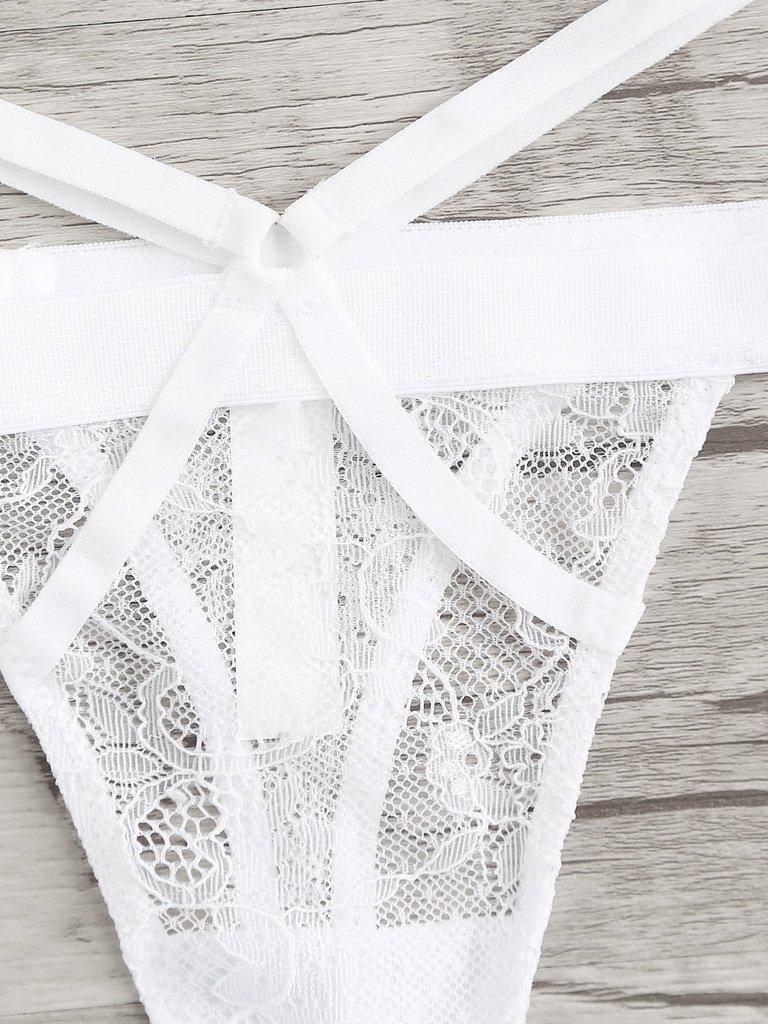 Criss Cross Lace Lingerie Set-lingerie-Des Mess