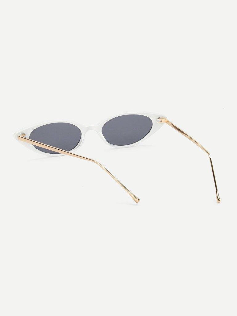 Cat Eye Metal Temple Sunglasses-accessories-Des Mess