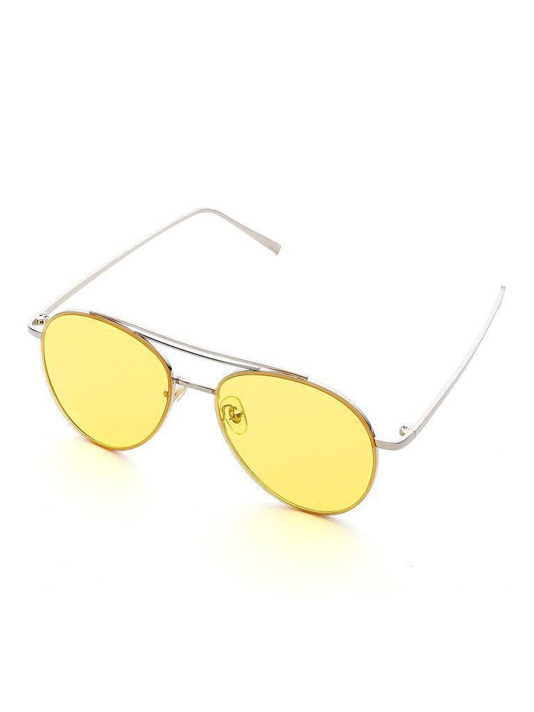 Contrast Top Bar Aviator Sunglasses-accessories-Des Mess